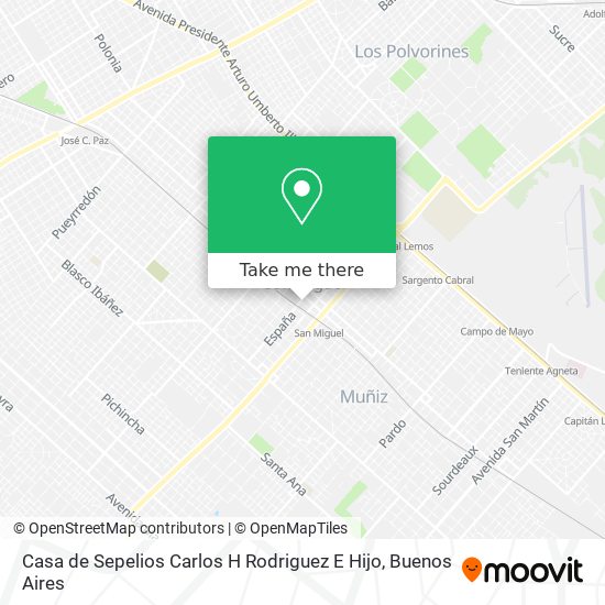 Casa de Sepelios Carlos H Rodriguez E Hijo map