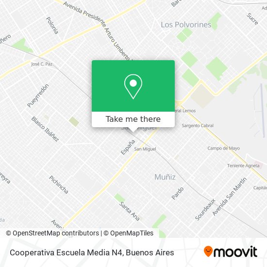 Cooperativa Escuela Media N4 map