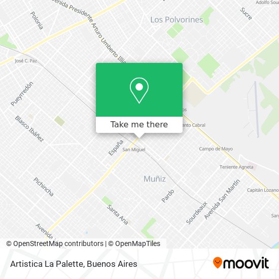 Artistica La Palette map