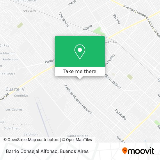 Mapa de Barrio Consejal Alfonso