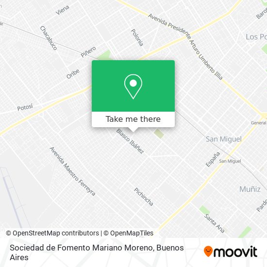 Sociedad de Fomento Mariano Moreno map