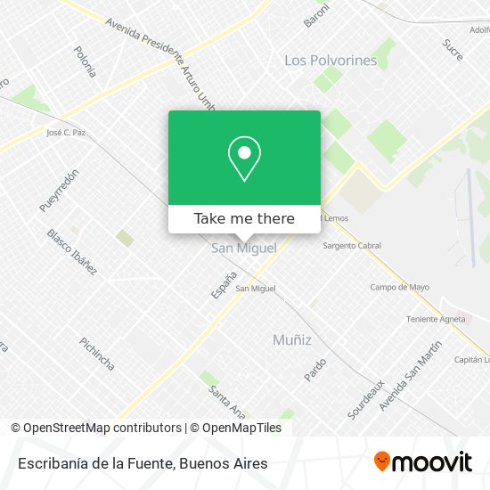 Escribanía de la Fuente map