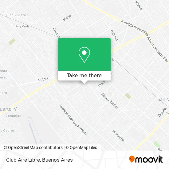 Club Aire Libre map