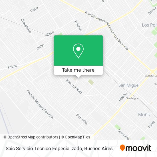 Saic Servicio Tecnico Especializado map