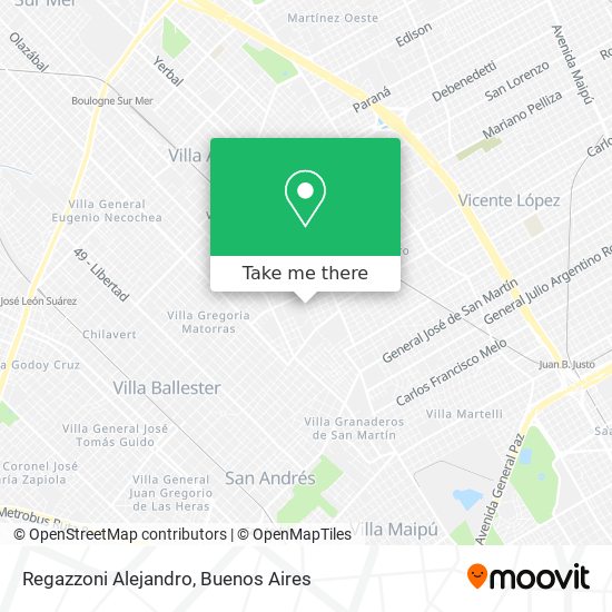 Regazzoni Alejandro map
