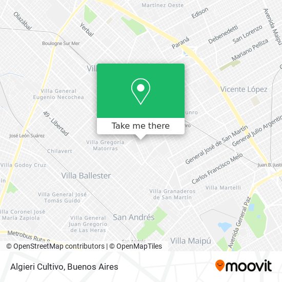 Algieri Cultivo map