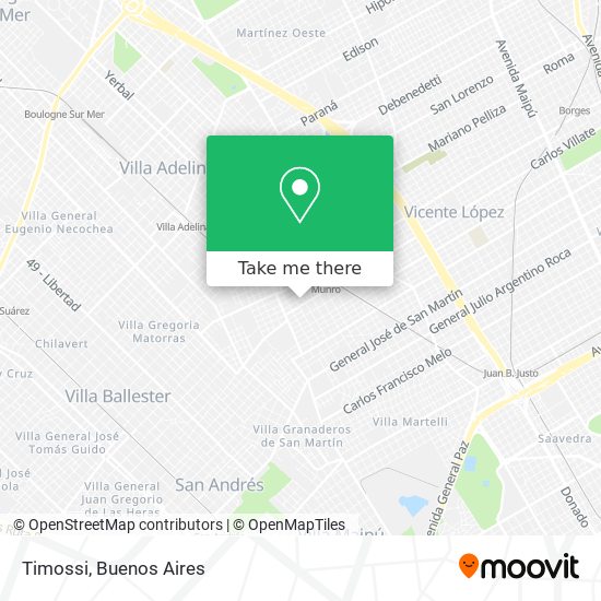 Mapa de Timossi