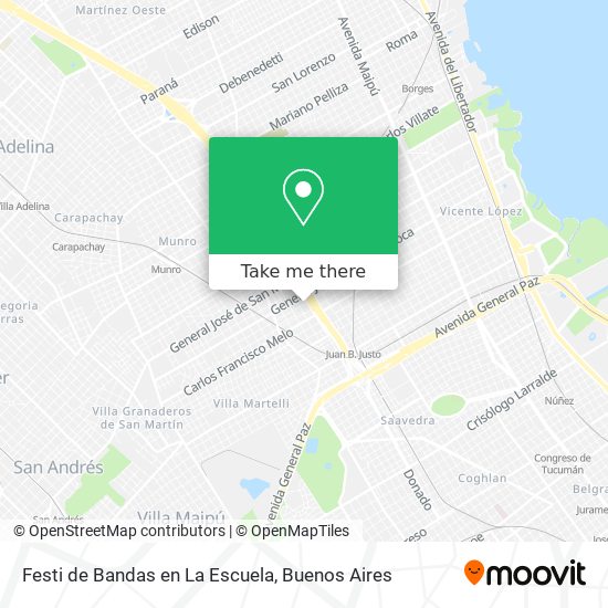 Festi de Bandas en La Escuela map