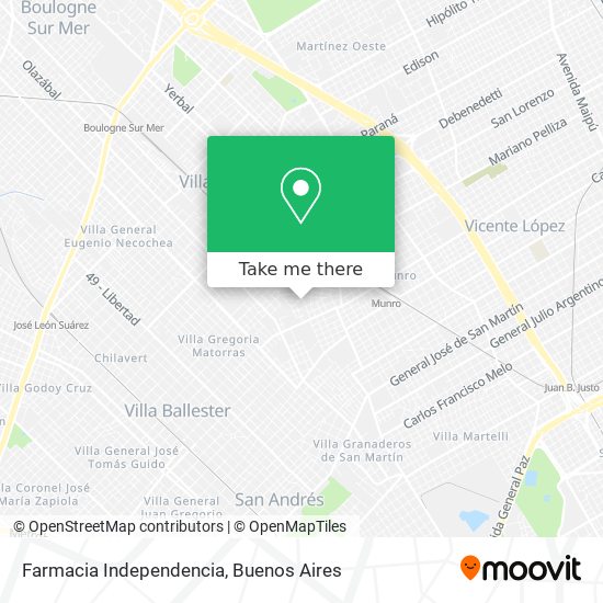 Farmacia Independencia map