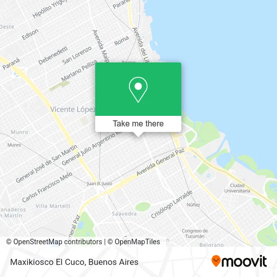 Maxikiosco El Cuco map