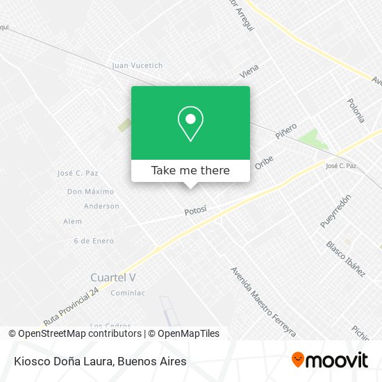 Mapa de Kiosco Doña Laura