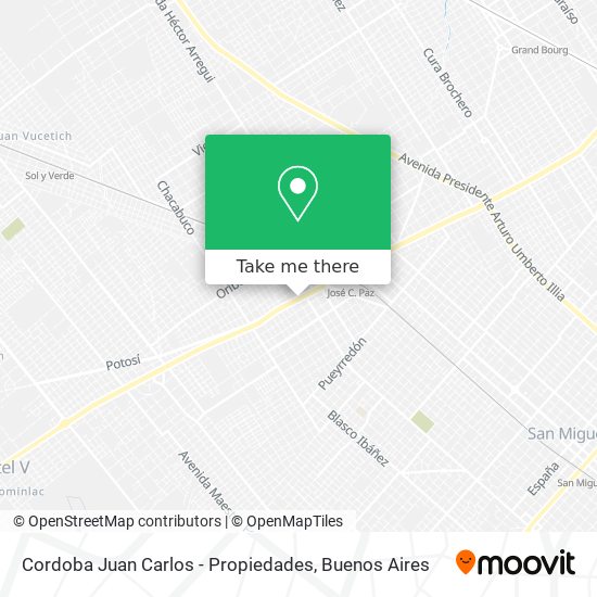 Cordoba Juan Carlos - Propiedades map