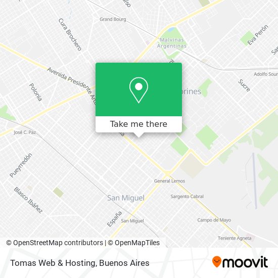 Mapa de Tomas Web & Hosting