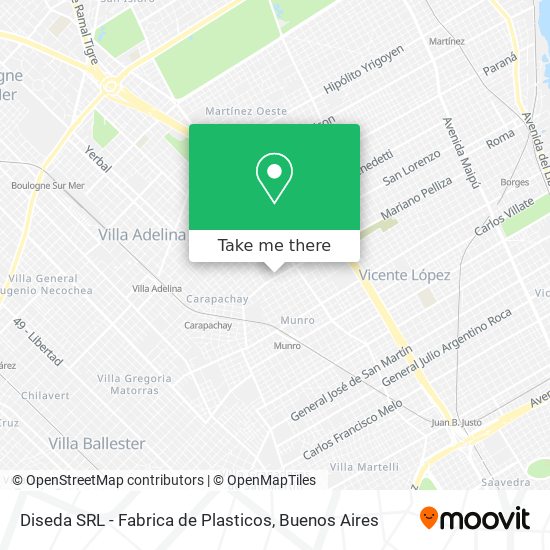 Diseda SRL - Fabrica de Plasticos map