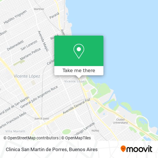 Clinica San Martin de Porres map