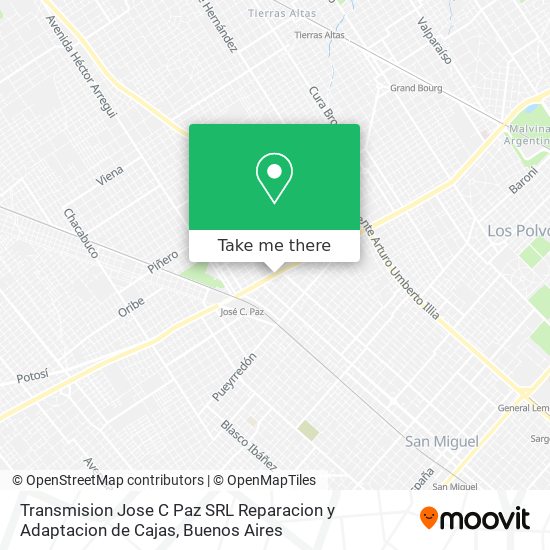 Transmision Jose C Paz SRL Reparacion y Adaptacion de Cajas map