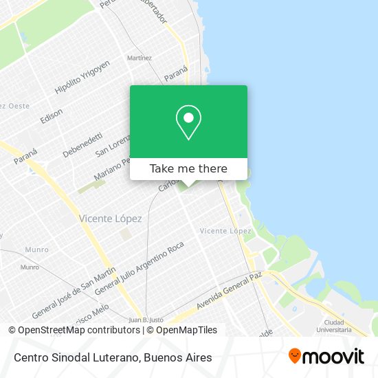Mapa de Centro Sinodal Luterano