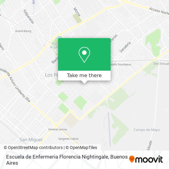 Escuela de Enfermeria Florencia Nightingale map