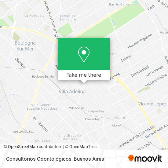 Consultorios Odontológicos map