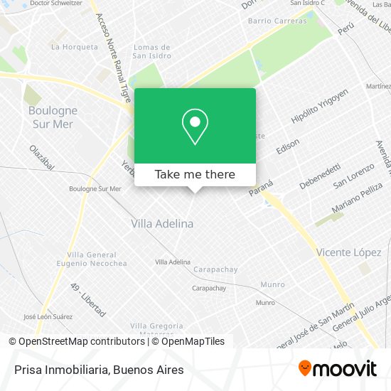 Prisa Inmobiliaria map