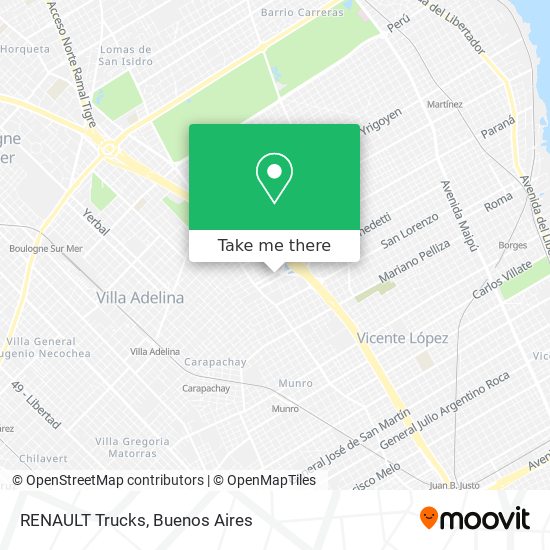 Mapa de RENAULT Trucks