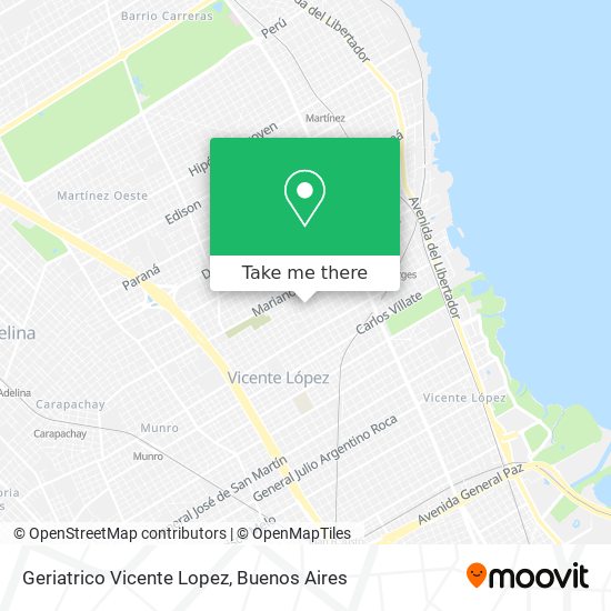 Geriatrico Vicente Lopez map