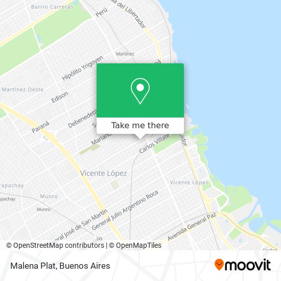 Mapa de Malena Plat