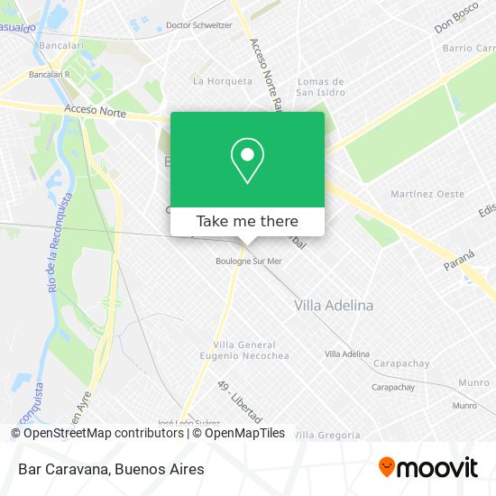 Bar Caravana map