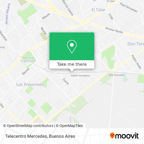 Mapa de Telecentro Mercedes