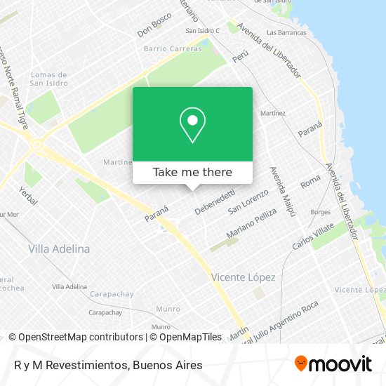 Mapa de R y M Revestimientos
