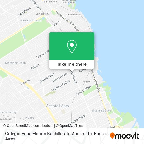 Colegio Esba Florida Bachillerato Acelerado map