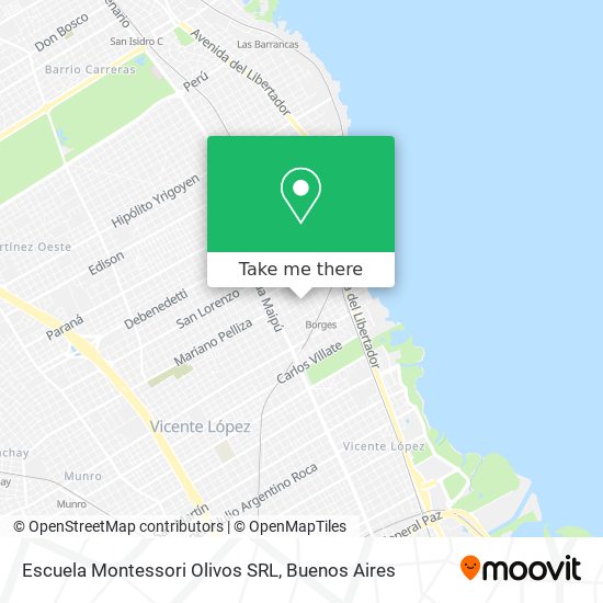 Escuela Montessori Olivos SRL map