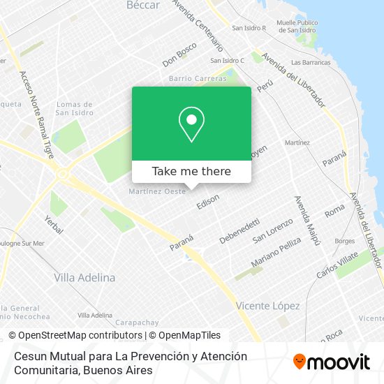 Mapa de Cesun Mutual para La Prevención y Atención Comunitaria