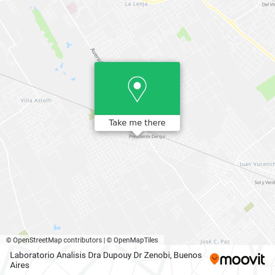 Mapa de Laboratorio Analisis Dra Dupouy Dr Zenobi