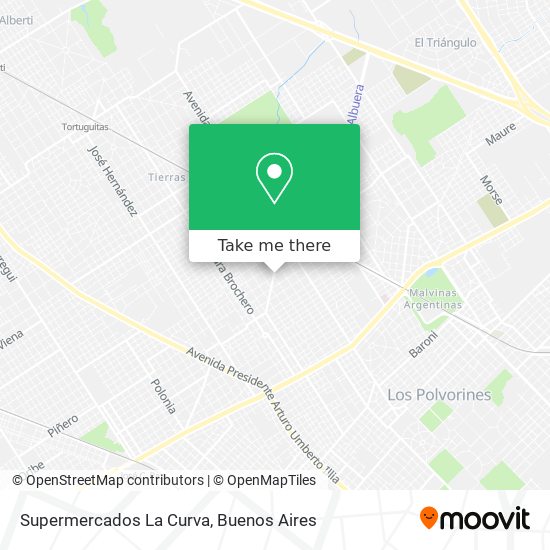 Mapa de Supermercados La Curva