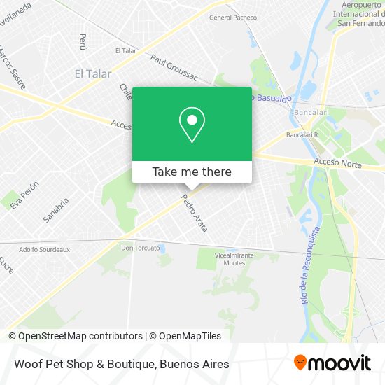 Mapa de Woof Pet Shop & Boutique