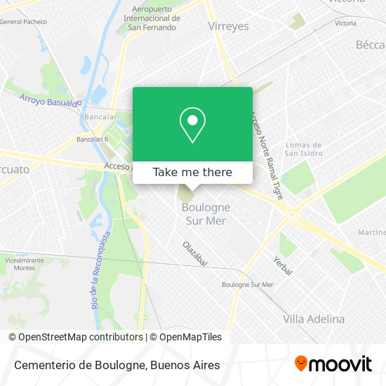 Cementerio de Boulogne map