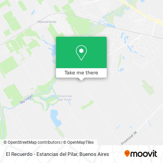 Mapa de El Recuerdo - Estancias del Pilar