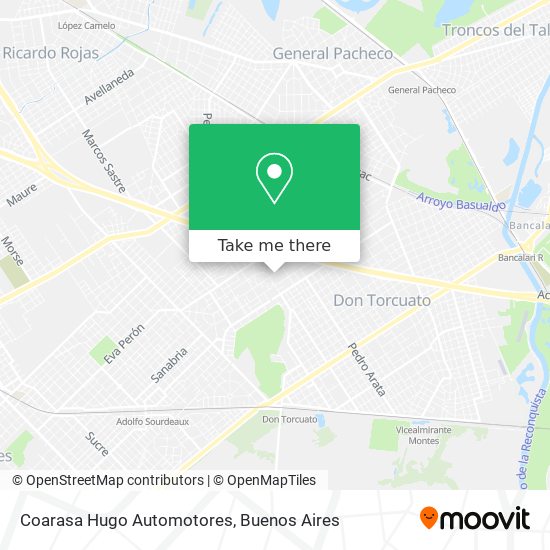 Coarasa Hugo Automotores map