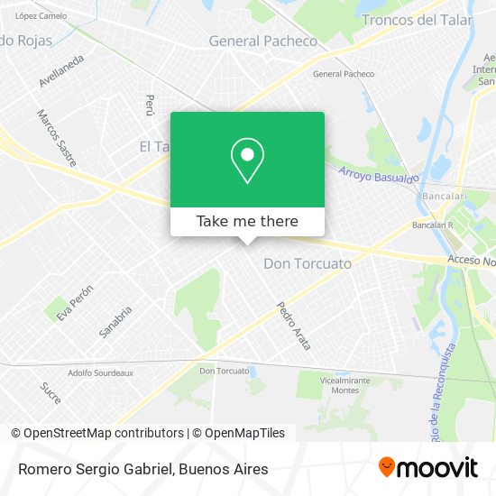 Romero Sergio Gabriel map