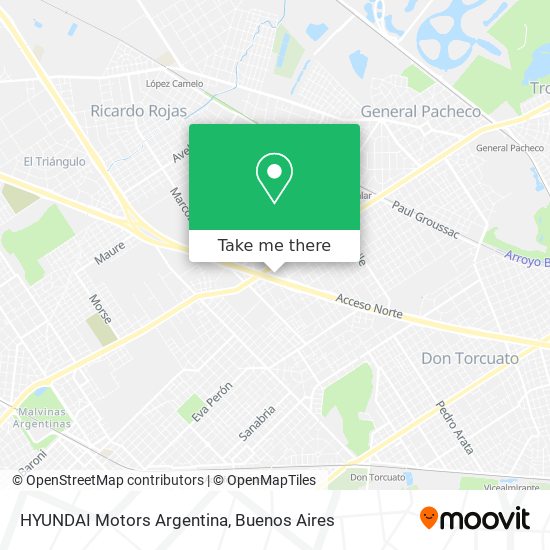 Mapa de HYUNDAI Motors Argentina