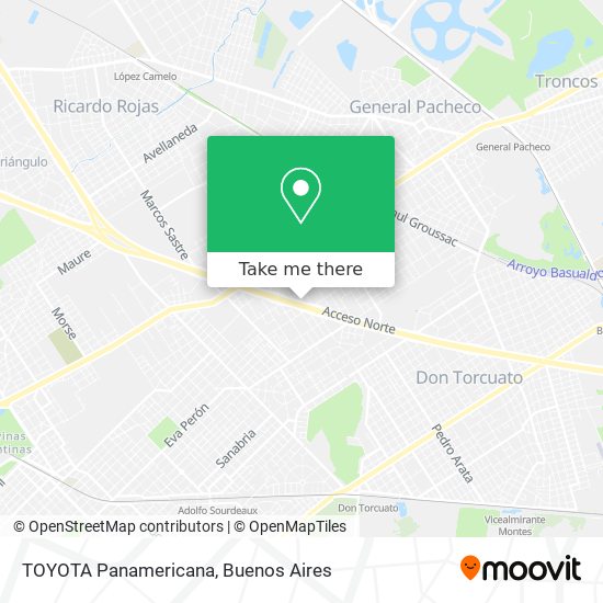 Mapa de TOYOTA Panamericana