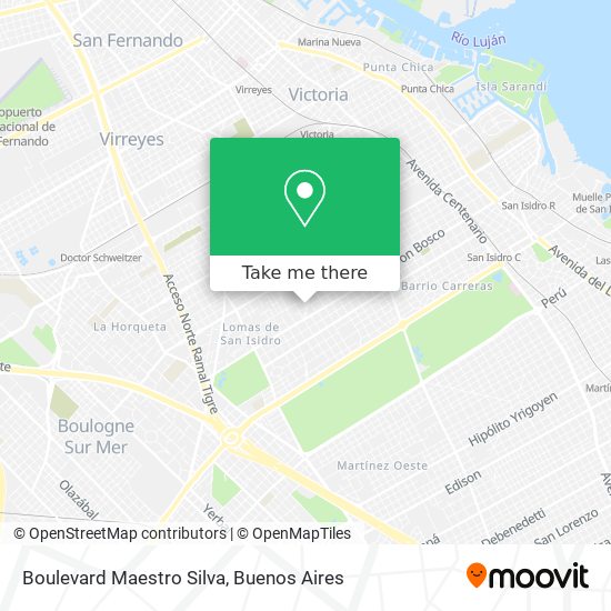 Boulevard Maestro Silva map