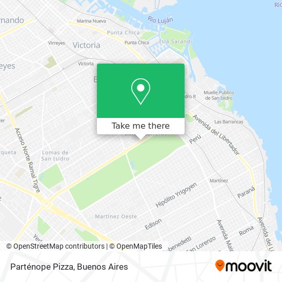 Parténope Pizza map
