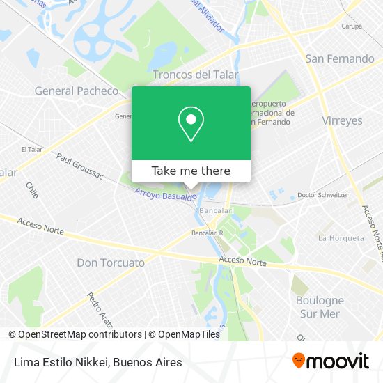 Lima Estilo Nikkei map