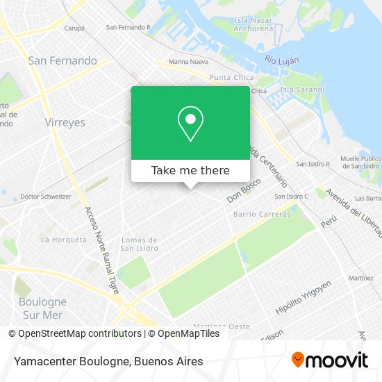 Yamacenter Boulogne map