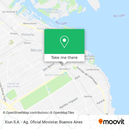 Xiun S.A. - Ag. Oficial Movistar map