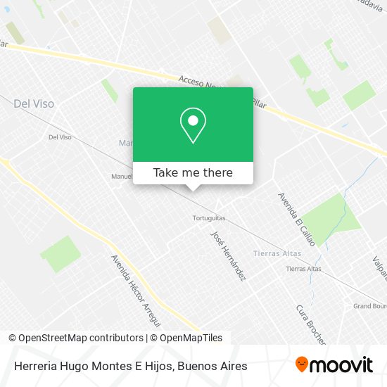 Mapa de Herreria Hugo Montes E Hijos