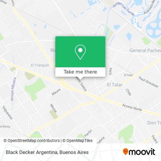 Mapa de Black Decker Argentina