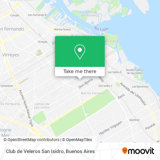 Club de Veleros San Isidro map